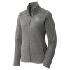 Women's Heather Microfleece Full Zip Jacket Thumbnail
