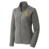 Women's Heather Microfleece Full Zip Jacket Thumbnail