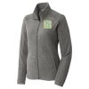 Women's Heather Microfleece Full Zip Jacket Thumbnail