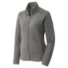 Women's Heather Microfleece Full Zip Jacket Thumbnail
