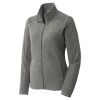 Women's Heather Microfleece Full Zip Jacket Thumbnail