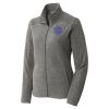 Women's Heather Microfleece Full Zip Jacket Thumbnail