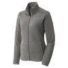 Women's Heather Microfleece Full Zip Jacket Thumbnail