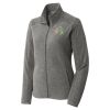 Women's Heather Microfleece Full Zip Jacket Thumbnail