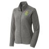 Women's Heather Microfleece Full Zip Jacket Thumbnail