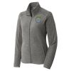Women's Heather Microfleece Full Zip Jacket Thumbnail