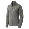 Women's Heather Microfleece Full Zip Jacket Thumbnail