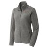Women's Heather Microfleece Full Zip Jacket Thumbnail