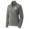 Women's Heather Microfleece Full Zip Jacket Thumbnail