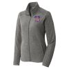 Women's Heather Microfleece Full Zip Jacket Thumbnail
