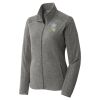 Women's Heather Microfleece Full Zip Jacket Thumbnail