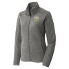 Women's Heather Microfleece Full Zip Jacket Thumbnail
