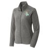 Women's Heather Microfleece Full Zip Jacket Thumbnail
