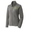 Women's Heather Microfleece Full Zip Jacket Thumbnail
