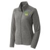 Women's Heather Microfleece Full Zip Jacket Thumbnail
