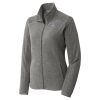 Women's Heather Microfleece Full Zip Jacket Thumbnail
