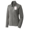 Women's Heather Microfleece Full Zip Jacket Thumbnail