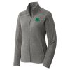 Women's Heather Microfleece Full Zip Jacket Thumbnail