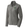 Women's Heather Microfleece Full Zip Jacket Thumbnail